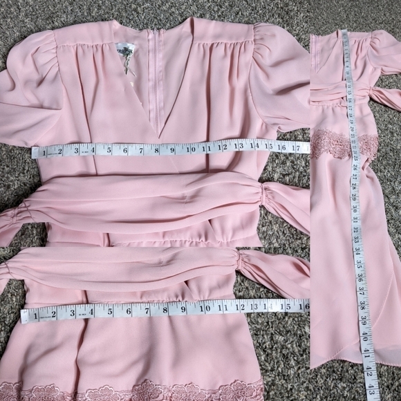 NWT Vintage After Dark pink lace dress 9/10 - Picture 12 of 12